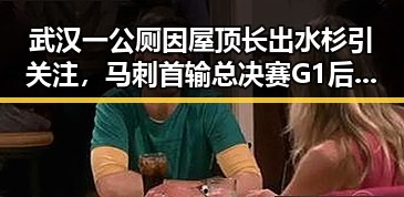 武汉一公厕因屋顶长出水杉引关注，马刺首输总决赛G1后文班主动揽责引热议